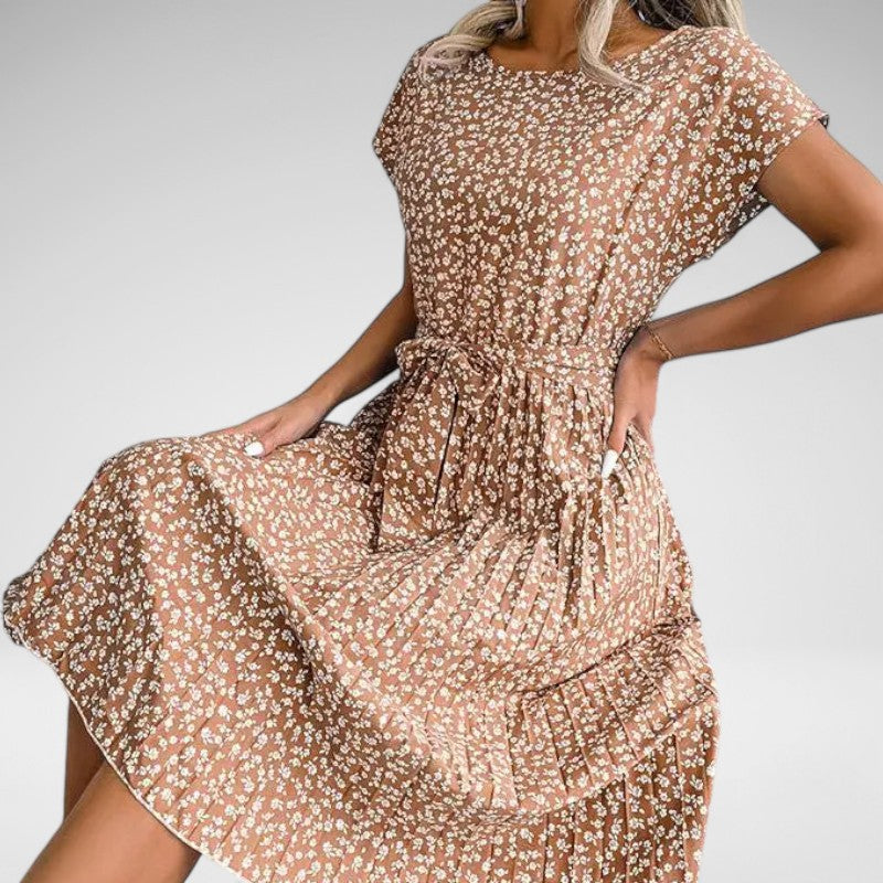 Lyrica | Pleated Floral Dress