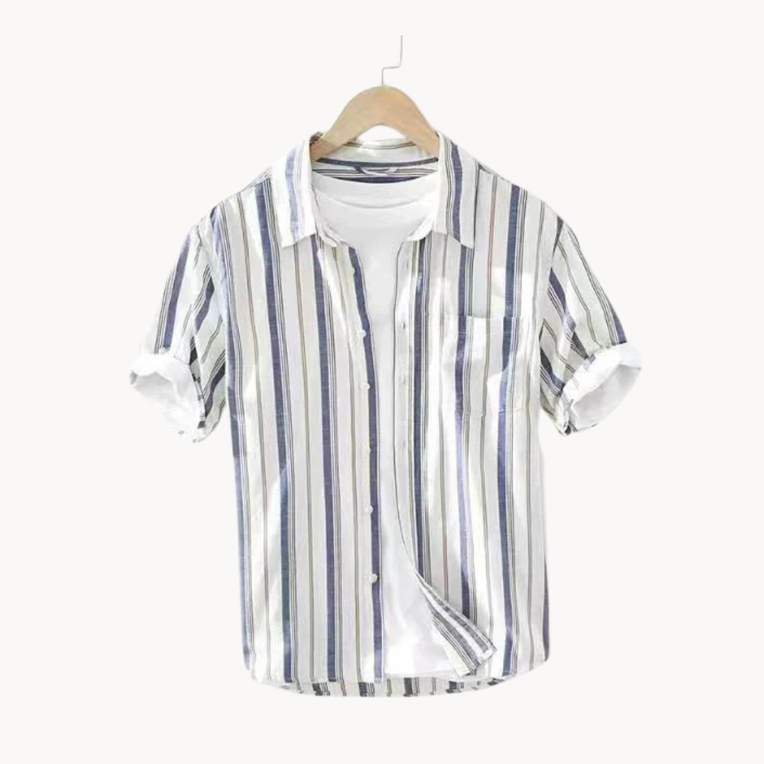 Men's Linen-Cotton Blend Shirt