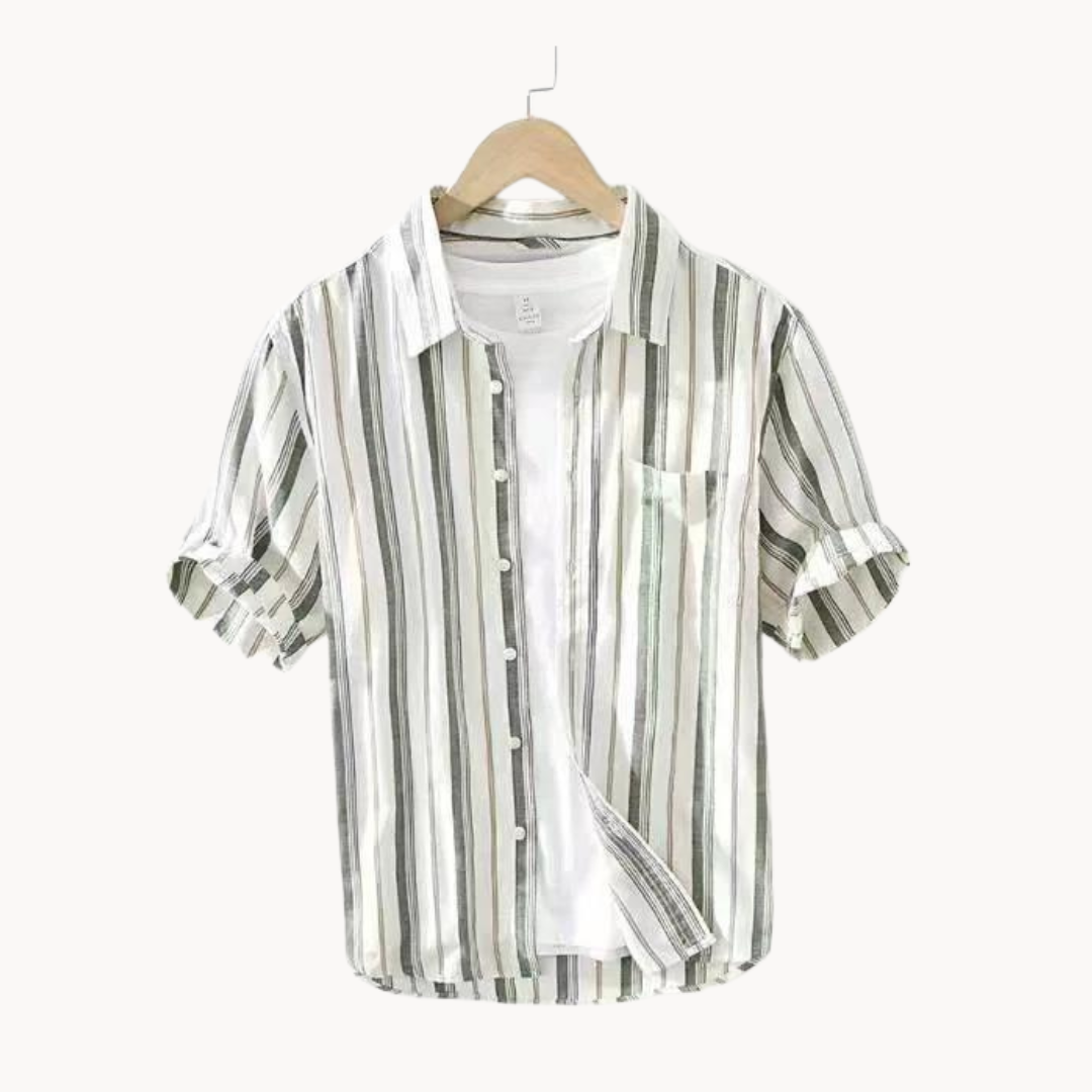 Men's Linen-Cotton Blend Shirt