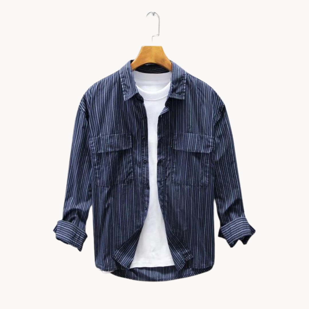 Men's Japanese Slub Selvage Denim Shirt